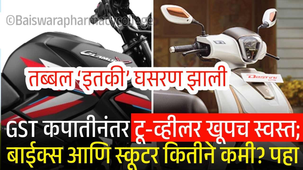 जीएसटी कपातीनंतर बाईक आणि स्कूटर खूपच स्वस्त झाल्या! किती रुपयांची घसरण; नवीन भावांची यादी पहा Bike and Scooty Price Dropped