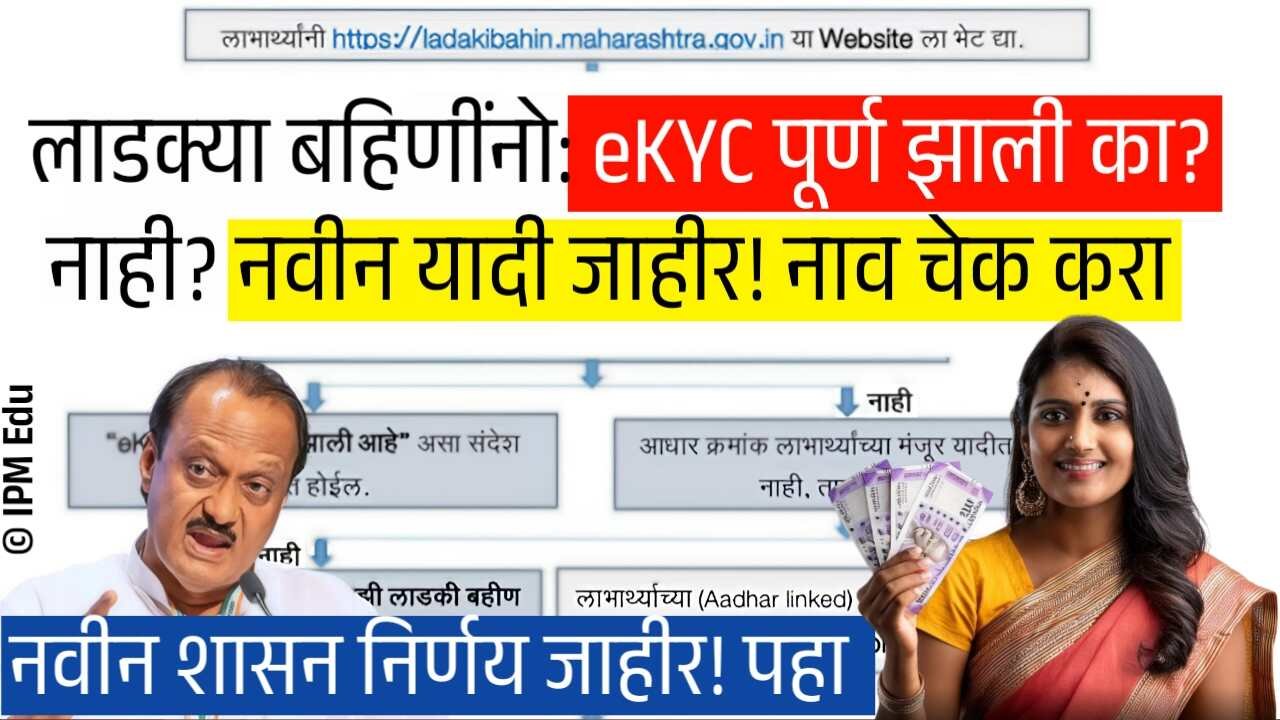 लाडकी बहीण योजना: eKYC झाली की नाही? ‘असे’ तपासा, नाहीतर थांबू शकतो हप्ता! Ladki Bahin Yojana E-KYC